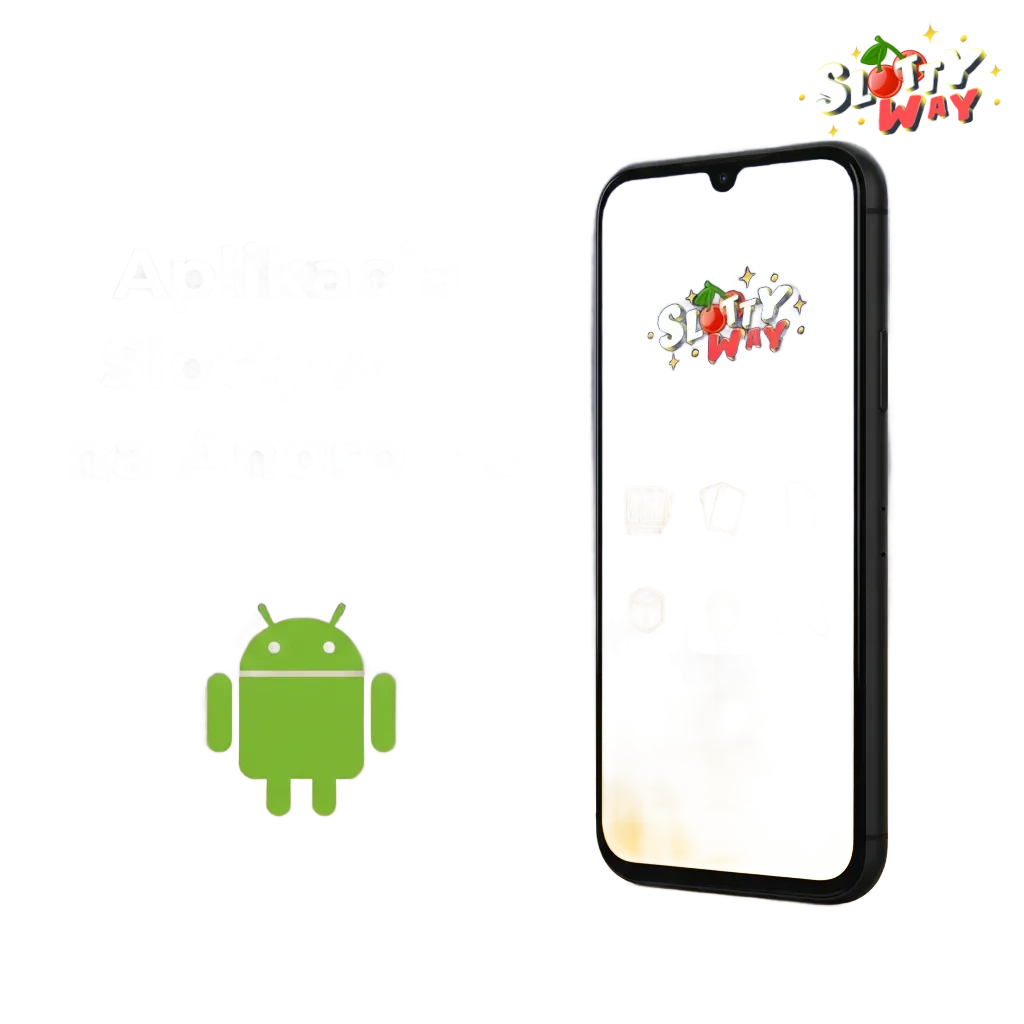 Baner promujący aplikację Slottyway na Androida: pobierz za darmo, graj i obstawiaj LIVE.